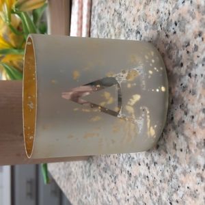 Pottery barn mercury glass votive candle holder letter A